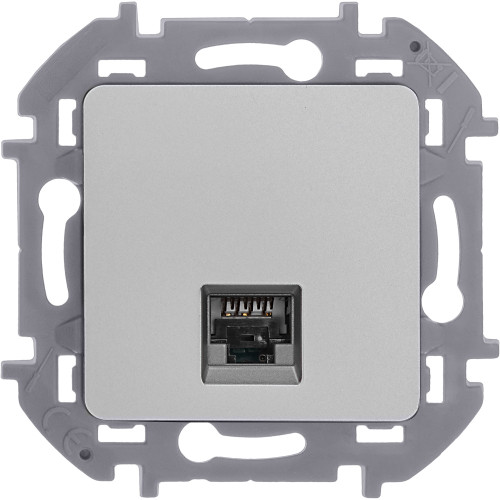 INSPIRIA Розетка компьютерная RJ45 категория 5Е UTP алюминий