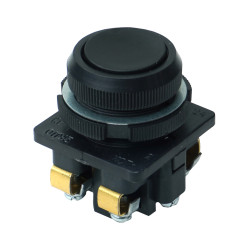 КЕ-011 У3 исп.2, черный, 1з+1р, цилиндр, IP40, 10А, 660В, выключатель кнопочный  (ЭТ)