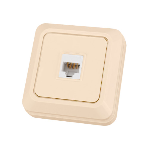 Розетка компьютерная (RJ-45) открытой установки IP20, сл. кость 