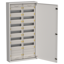 TITAN 5 Корпус металлический ЩРн-168 (2х84) 1085х570х140мм IP31 серый (одна дверь) IEK