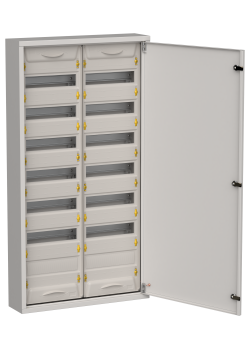 TITAN 5 Корпус металлический ЩРн-168 (2х84) 1085х570х140мм IP31 серый (одна дверь) IEK