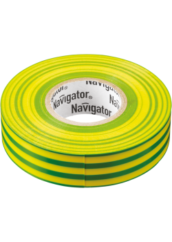 Изолента ПВХ 19мм (рул.20м) жел/зел. NIT-A19-20/YG Navigator 71115