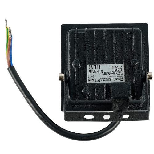 Светодиодный прожектор SAFFIT SFL90-20 IP65 20W 4000K черный