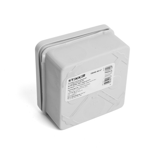 Коробка разветвительная 2х компонентная HF EBX40-48-67, 80*80*40мм, 8 вводов, IP67, серая (GE42435) Коробка разветвительная 2х компонентная HF EBX40-48-67, 80*80*40мм, 8 вводов, IP67, серая (GE42435)