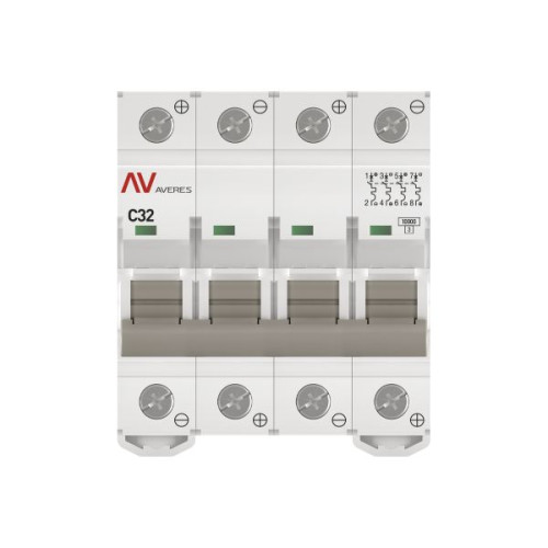 Авт. выкл. AV-10 DC 4P 32A (C) 10kA EKF AVERES Авт. выкл. AV-10 DC 4P 32A (C) 10kA EKF AVERES