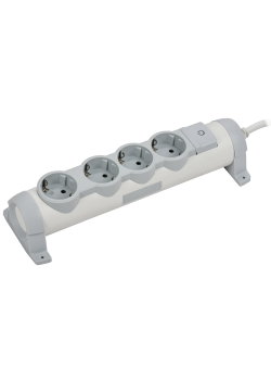 COMFORT Удлинитель У04К 4 места 2P+PE 5м 3х1,5мм2 16А белый IEK