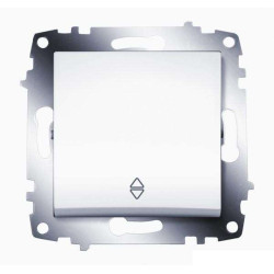 Переключатель 1-кл. 1мод. СП Cosmo 10А IP20 (сх. 6) механизм бел. ABB 619-010200-209
