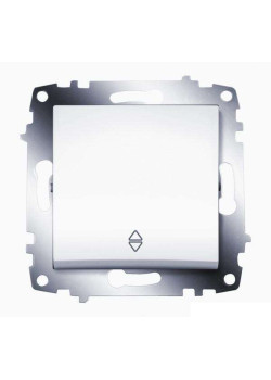 Переключатель 1-кл. 1мод. СП Cosmo 10А IP20 (сх. 6) механизм бел. ABB 619-010200-209
