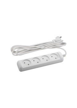 Удлинитель 4х5м без заземл. 10А IP20 U-4-5m-2х1 ПВС 2х1 Эра Б0028363