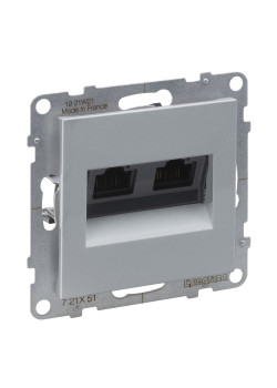 SUNO Роз.2хRJ45 Cat5e UTP АЛЮ