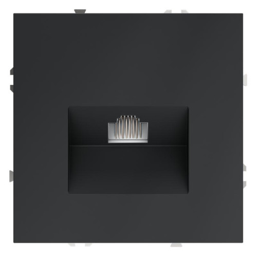 Розетка компьютерная 1-м СП S70 RJ45 кат.6 механизм графит Voltum VLS060107