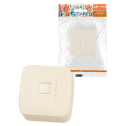 Розетка компьютерная (RJ-45) открытой установки IP20, сл. кость 