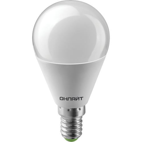 Лампа светодиодная LED 8вт E14 белый матовый шар