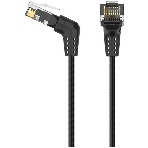 Патч-корд прямой Vention IBOBI UTP cat.6a, RJ45 угол 90 - 3м. Черный