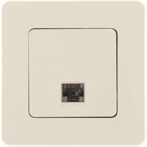 Розетка компьютерная/ Розетка компьютерная RJ-45 категория 5Е UTP слоновая кость INSPIRIA Розетка компьютерная/ Розетка компьютерная RJ-45 категория 5Е UTP слоновая кость INSPIRIA