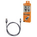 Дата-кабель, ДК 10, USB - micro USB, 1 м, тканевая оплетка, серый, TDM Дата-кабель, ДК 10, USB - micro USB, 1 м, тканевая оплетка, серый, TDM