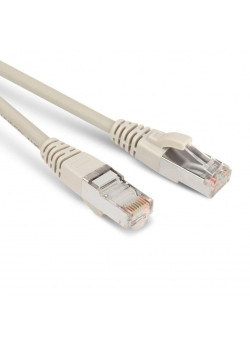 Патч-корд кат.5E F/UTP экранир. LSZH PC-LPM-STP-RJ45-RJ45-C5e-0.5M-LSZH-GY 0.5м сер. Hyperline 42307