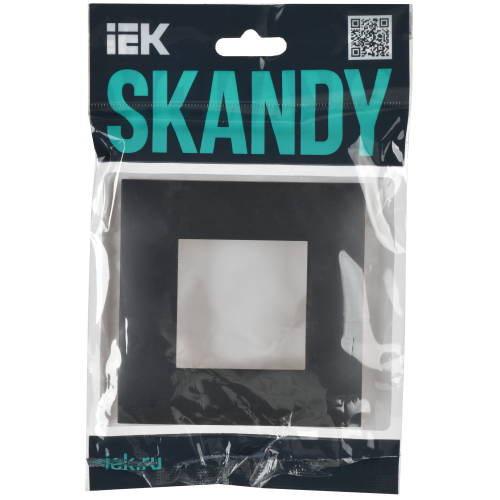 SKANDY Рамка 1-местная SK-F01T титан IEK