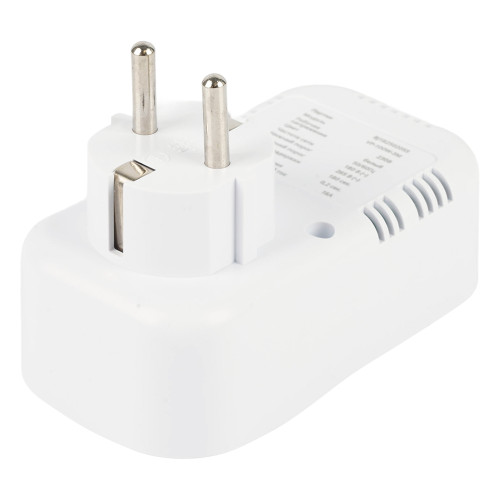 Реле напряжения для розетки STEKKER  VP-100W-3M, 230В, 16A,белый