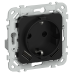 FLITE Розетка 1-местная с заземлением с защитными шторками 16А с USB A+A 3,1А безвинтовое крепление РСЮша11-1-ФлЧ черный IEK FLITE Розетка 1-местная с заземлением с защитными шторками 16А с USB A+A 3,1А безвинтовое крепление РСЮша11-1-ФлЧ черный IEK