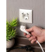 Валенсия лиц. панель розетки 1-местной с/з 16А жемчуг с защ. штор. с 2 USB 2,1А EKF Валенсия лиц. панель розетки 1-местной с/з 16А жемчуг с защ. штор. с 2 USB 2,1А EKF
