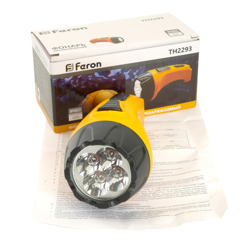 Фонарь аккумуляторный, 4 LED DC (свинцово-кислотная батарея), желтый, TH2293 (TH93A) Фонарь аккумуляторный, 4 LED DC (свинцово-кислотная батарея), желтый, TH2293 (TH93A)