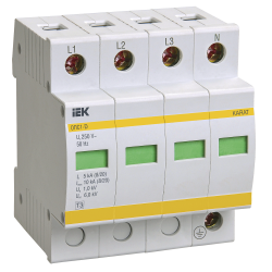 KARAT Ограничитель импульсного перенапряжения ОПС1-D 4P In=5кА Un=230В Im=10кА IEK