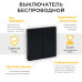 Выключатель беспроводной FERON, TM82 SMART, 7мВт, IP20, двухклавишный, черный Выключатель беспроводной FERON, TM82 SMART, 7мВт, IP20, двухклавишный, черный