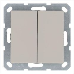 Переключатель перекрестный 2-кл. 10А IP20 механизм тауп Jasmart G3014T