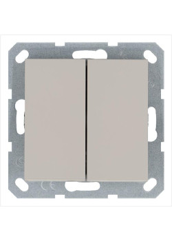 Переключатель перекрестный 2-кл. 10А IP20 механизм тауп Jasmart G3014T
