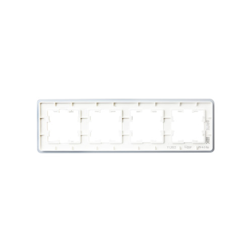 BRITE Рамка 4-местная РУ-4-2-Бр стекло белый RE IEK BRITE Рамка 4-местная РУ-4-2-Бр стекло белый RE IEK