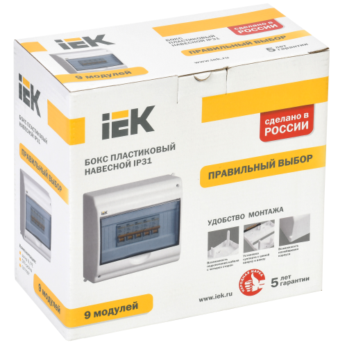 KREPTA 3 Корпус пластиковый КМПн 2/9-2 IP31 белый IEK KREPTA 3 Корпус пластиковый КМПн 2/9-2 IP31 белый IEK