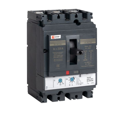 ВА-99C 250/225А 3P 45кА с термомагнитным расцепителем EKF