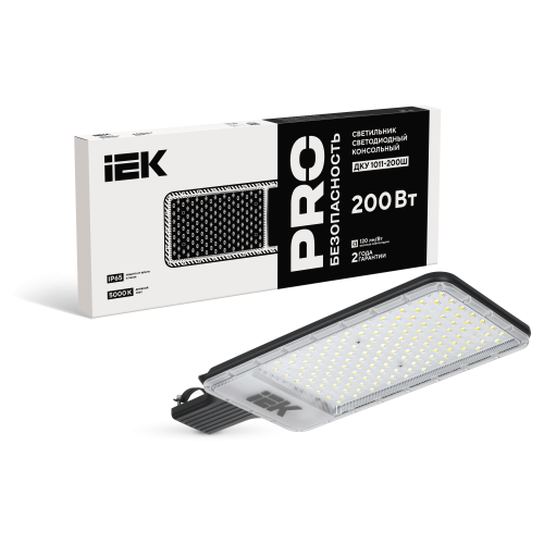 Светильник светодиодный консольный ДКУ 1011-200Ш 5000К IP65 IEK Светильник светодиодный консольный ДКУ 1011-200Ш 5000К IP65 IEK