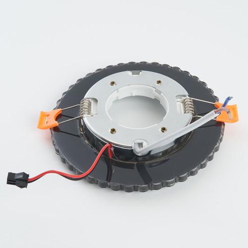 Светильник встраиваемый с белой LED подсветкой Feron CD4045 потолочный GX53 без лампы, серый, хром Светильник встраиваемый с белой LED подсветкой Feron CD4045 потолочный GX53 без лампы, серый, хром