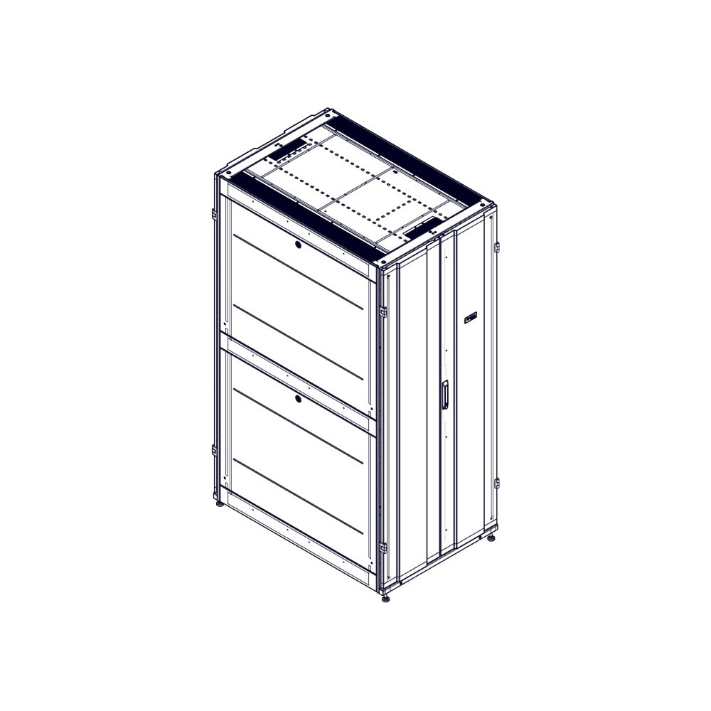 Шкаф Systeme Electric, серия Uniprom, 42U-800/1200, боковые панели 4шт, черный