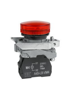 Сигнальная лампа OptiSignal D22 C4-L-M4 красная металл 230-240VAC XB4BVM4