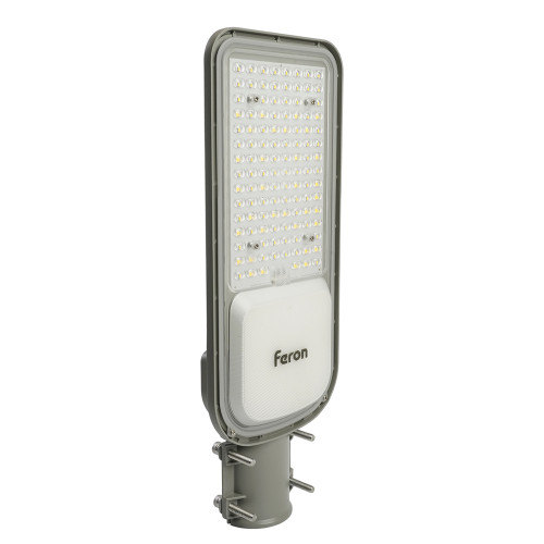 Светодиодный уличный консольный светильник Feron SP3040 100W 5000K 230V, серый Светодиодный уличный консольный светильник Feron SP3040 100W 5000K 230V, серый