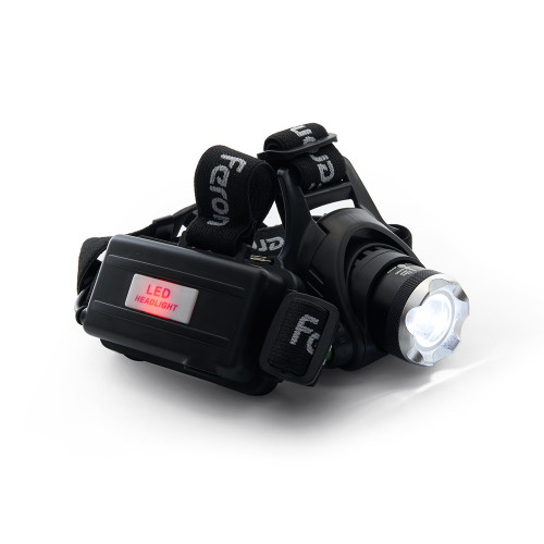 Фонарь налобный FERON TH2305 ZOOM c аккумулятором 5W, 2*18650 IP44 пластик/алюминий Фонарь налобный FERON TH2305 ZOOM c аккумулятором 5W, 2*18650 IP44 пластик/алюминий