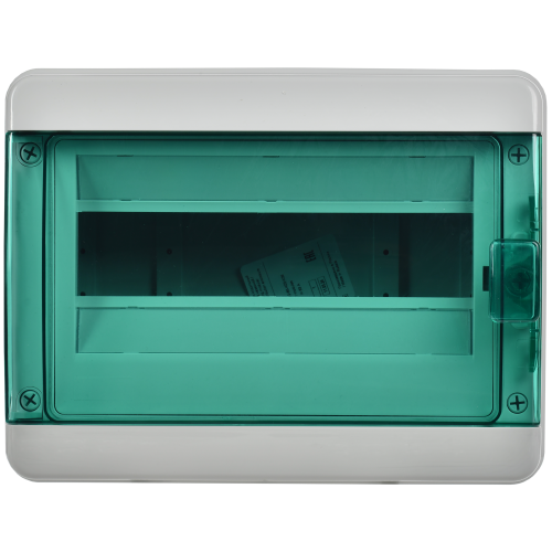 TEKFOR Корпус пластиковый КМПн-12 IP65 зеленая прозрачная дверь IEK