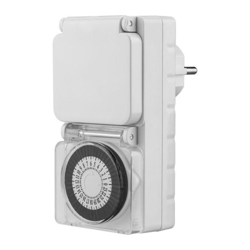 Розетка с механическим таймером в защитном корпусе RX-23 IP44 Rexant 11-6003