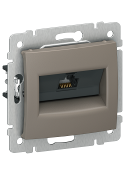 IEKVALENA Розетка компьютерная RJ45 категория 5Е UTP 6945381 капучино IEK