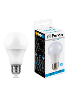 Лампа светодиодная Feron LB-93 Шар E27 12W 175-265V 6400K