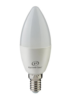 Лампа светодиодная RS LED C37 E14 8W 220-240V 4000К 8Вт свеча 800лм Ra 90 15010545059