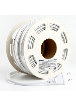 Светодиодная LED лента Feron LS710, 120SMD(2835)/м 10Вт/м 220V длина 25м, 4000K, IP65,  с 1 сетевым шнуром, 2 заглушками, 2 коннекторами в комплекте