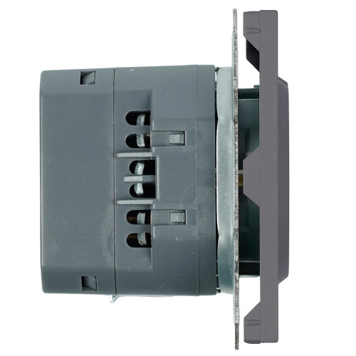Розетка 1-местная з/ш с/з 16А + USB + Type C (механизм), Stekker, 250В, 20W, серия Эмили, платиново-серый, soft-touch, RST16-5119-10 Розетка 1-местная з/ш с/з 16А + USB + Type C (механизм), Stekker, 250В, 20W, серия Эмили, платиново-серый, soft-touch, RST16-5119-10