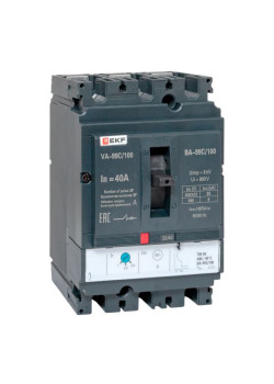 ВА-99C 100/40А 3P 35кА с термомагнитным расцепителем EKF