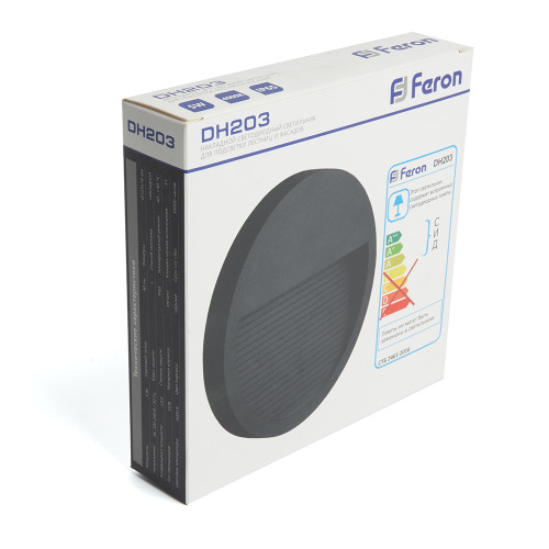 Светодиодный светильник Feron DH203 накладной 5W 4000K, IP65, черный Светодиодный светильник Feron DH203 накладной 5W 4000K, IP65, черный