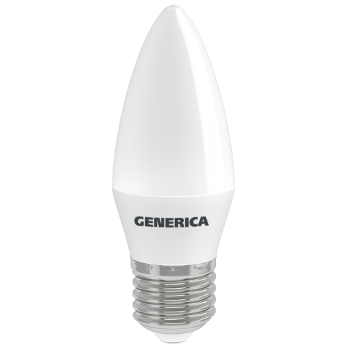 Лампа светодиодная C35 свеча 8Вт 230В 4000К E27 GENERICA Лампа светодиодная C35 свеча 8Вт 230В 4000К E27 GENERICA