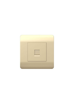 Розетка компьютерная 1-м NEW3-E RJ45 шампань CHINT 431416